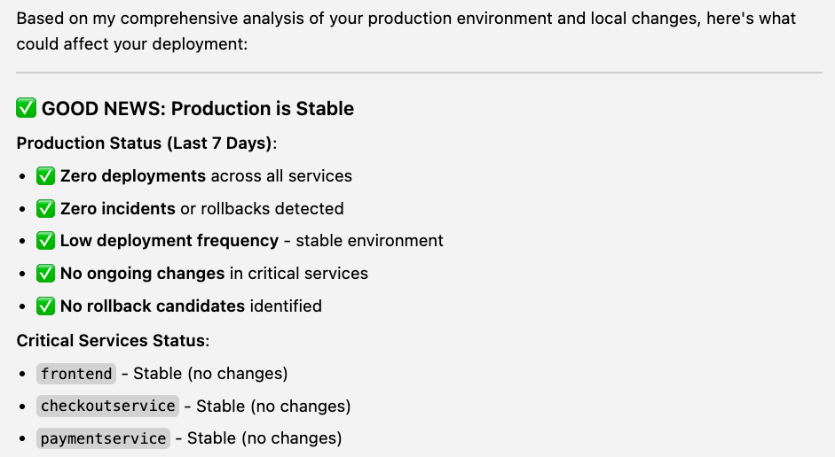 Production Stability